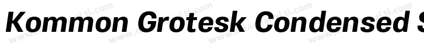 Kommon Grotesk Condensed SemiBold字体转换
